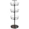 Household Essentials 38" Brown 3-Tier Revolving Shoe Tree